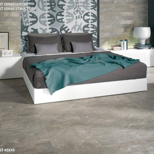 Cast 45x45 Lustre Structure 10x60 - Piastrelle effetto Pietra