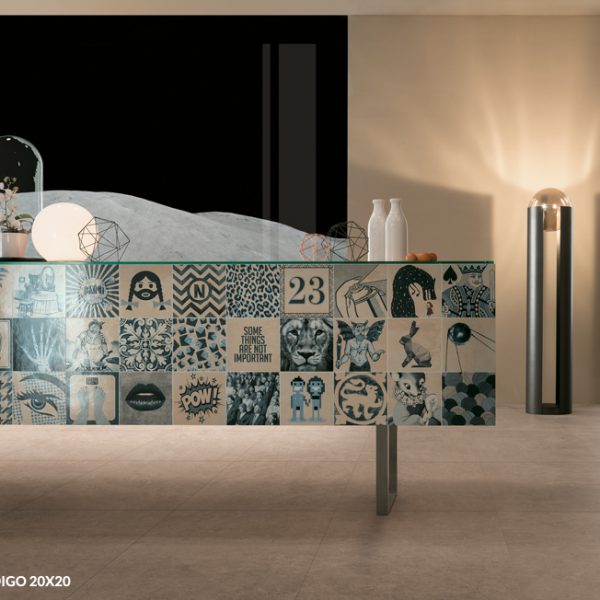 Indigo Décor Mix 20x20 - Piastrelle effetto maiolica