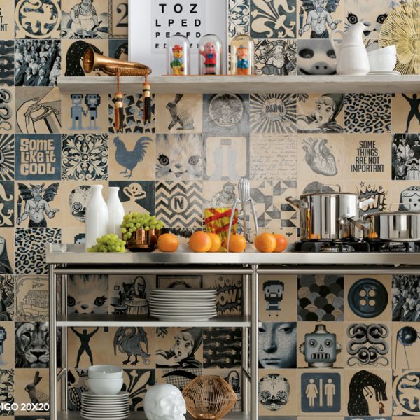 Indigo Décor Mix 20x20 - Ceramica effetto Azulejos