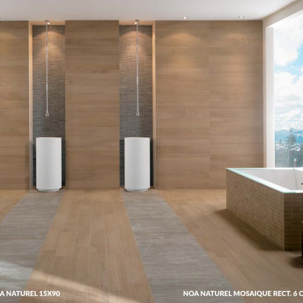 Noa Naturel 15x90 cast str 30x60 Mosaique