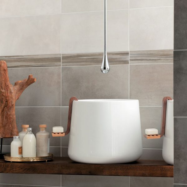 Faïence Azimut Foncé, Neutre et Clair 22,5x45, Listel Licorne 7x45 - Piastrelle Piccolo Formato