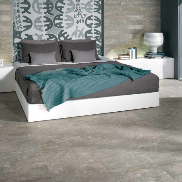 Cast 45x45 10x60 Lustre 10x60 strutturato - Pavimento colore Grigio