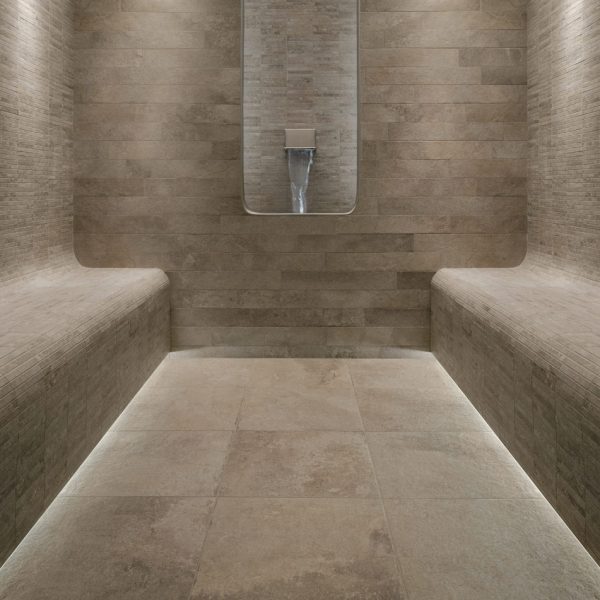 Geo Ivoire 45x45 Mosaique 10x60 - Ceramiche 15x1,875