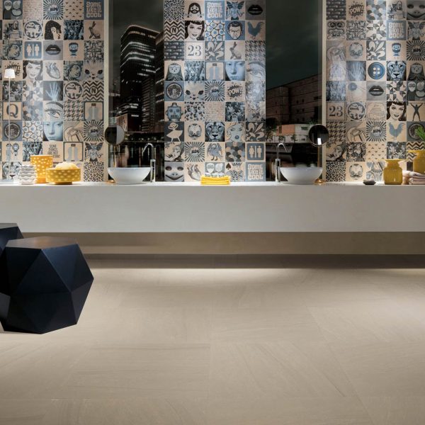 Jasper Ivoire 60x60 & Indigo Decor Mix - Ceramica per Bagno