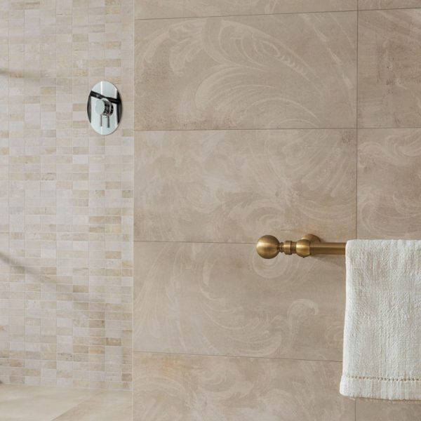 Petitot Ecru 30x60 Rect,l Insert Affresco Ecru 30x60 Rect - Mosaique Ecru Rect