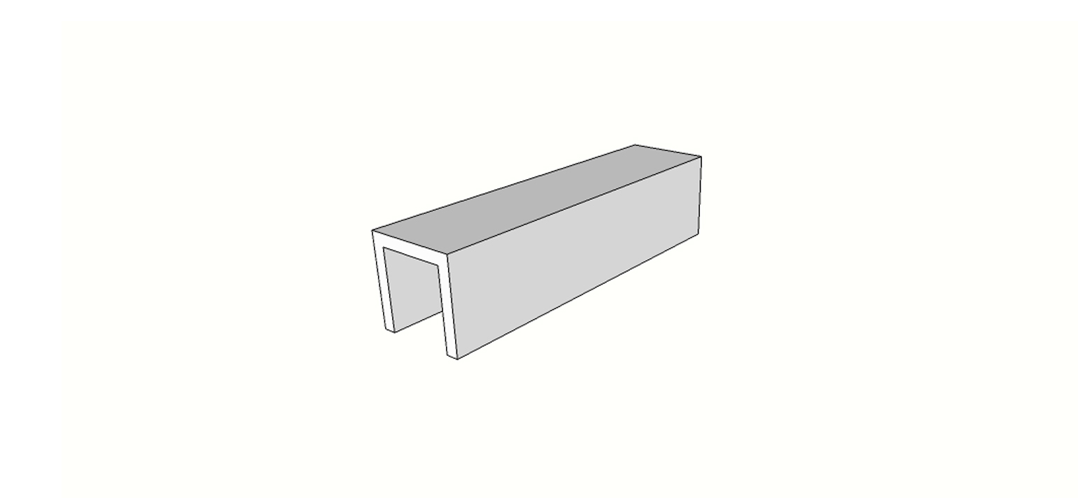 Angolo esterno completo (2pz) bordo arrotondato svasato <span style="white-space:nowrap;">30x60 cm</span>   <span style="white-space:nowrap;">sp. 20mm</span>