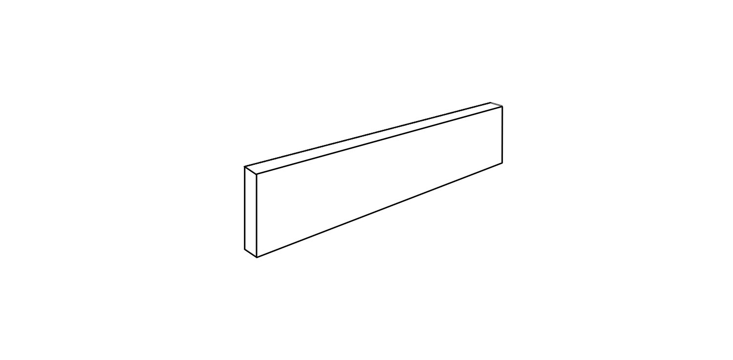 Raccordo a pavimento <span style="white-space:nowrap;">8x20 cm</span>