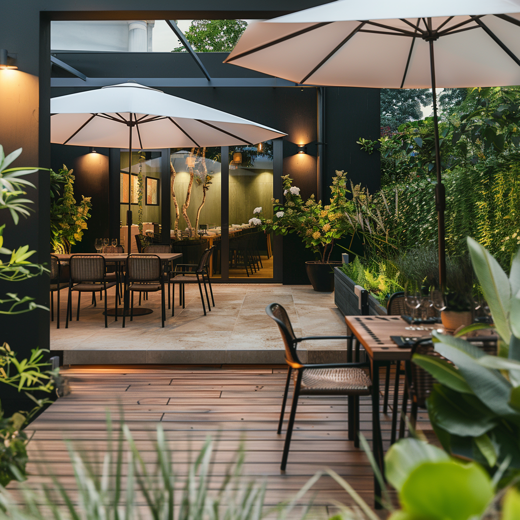 sistema di posa sopraelevata per esterni con piastrelle in gres porcellanato