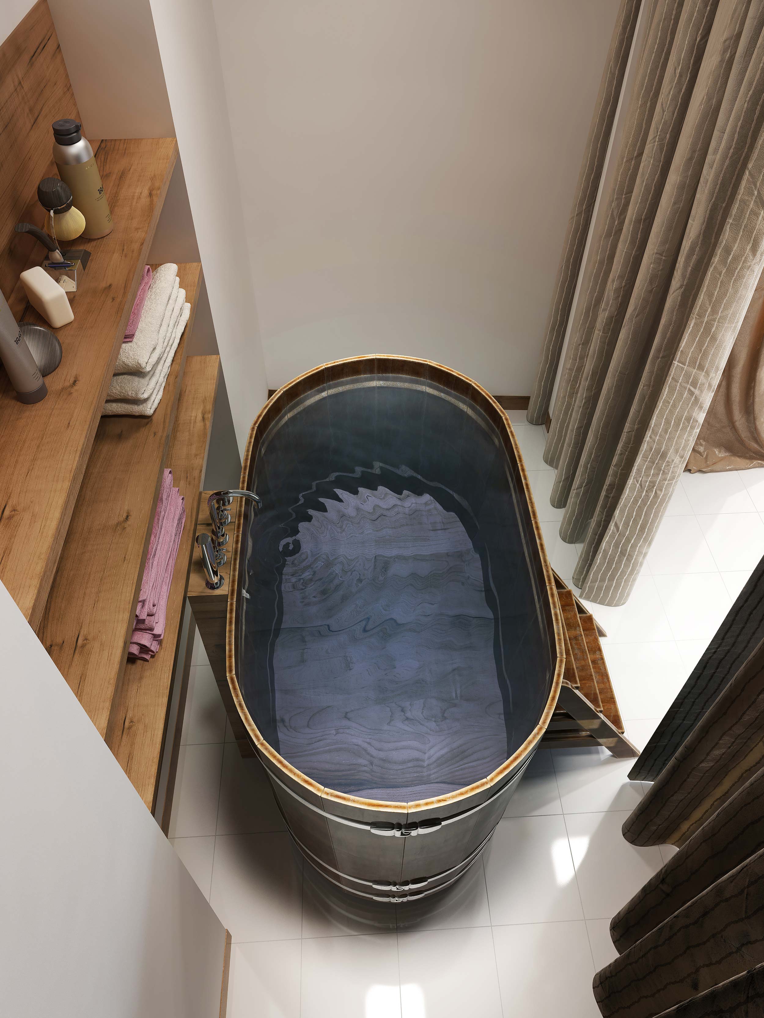 Vasca da bagno acciaio