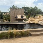 Mobili da esterno naturali - Abéa piastrelle effetto legno