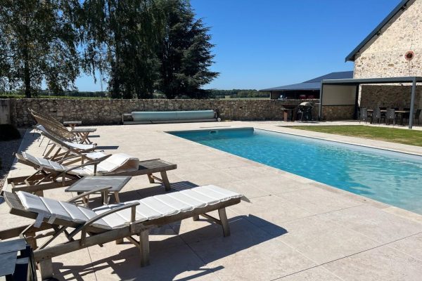 Terrazza e spiaggia piscina con Tiber
