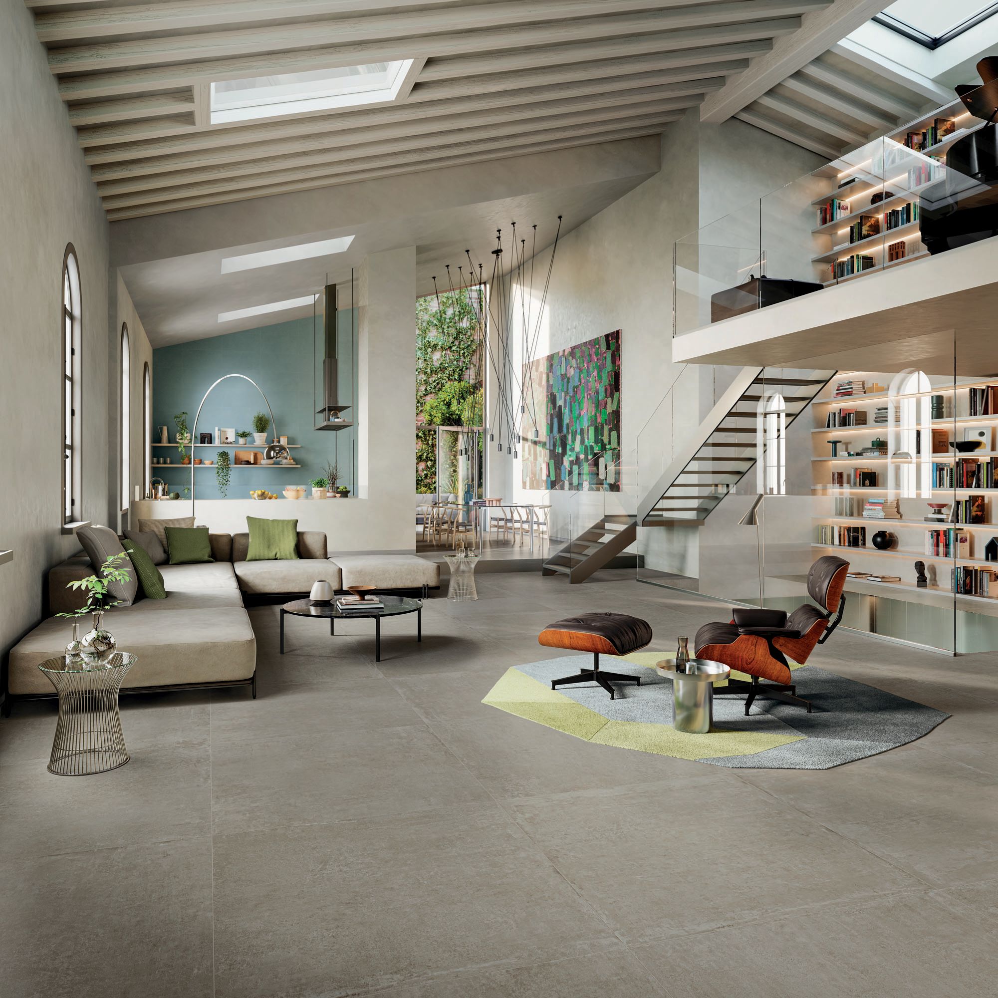 grès grande formato per stile shabby chic