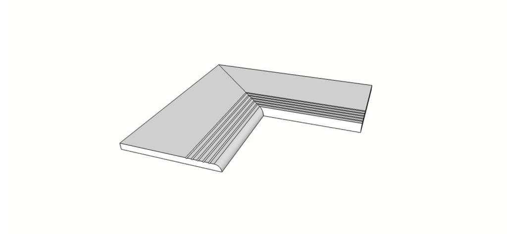 Angolo interno completo (2pz) bordo arrotondato svasato <span style="white-space:nowrap;">30x60 cm</span> &nbsp; <span style="white-space:nowrap;">sp. 20mm</span>