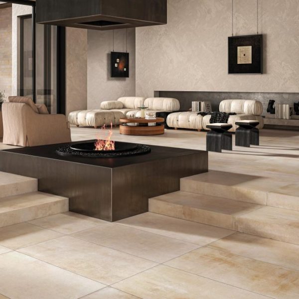 piastrelle effetto pietra beige