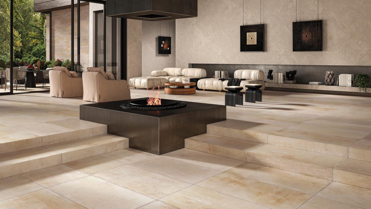 piastrelle effetto pietra beige