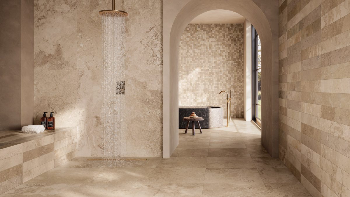 piastrelle beige 60x60 bagno