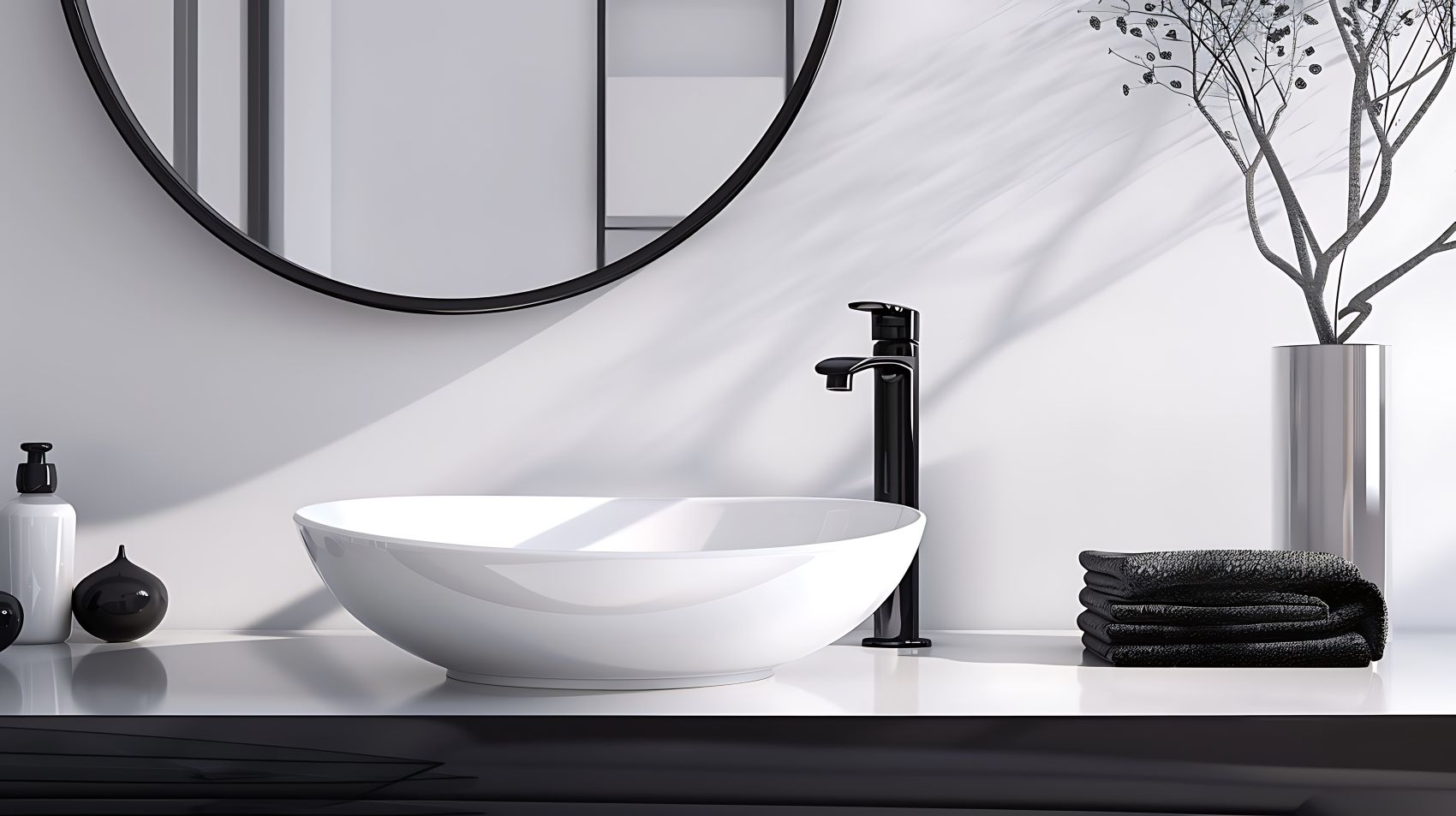 bagno design rubinetteria nera