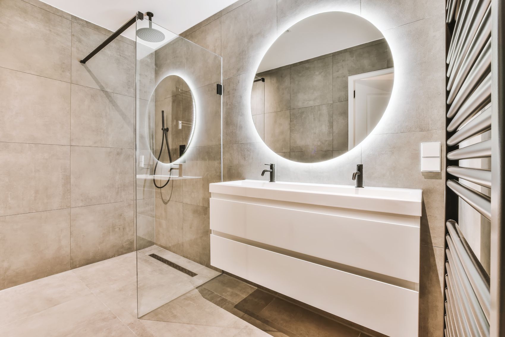  bagno design specchio retroilluminato