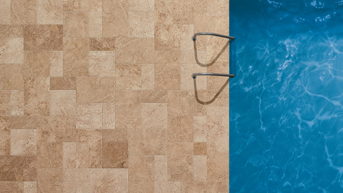 Gres porcellanato effetto pietra beige outdoor