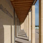 Ingresso della sala delle feste e dell'asilo nido - Studio Gardoni