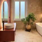 Bagno moderno con Solithe - Colombine Viallet Architecte